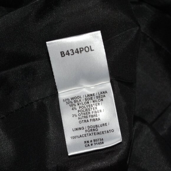 BCBGMaxAzria Midi Skirt Size 2 Wool Silk Blend Fishtail Pencil Skirt - Picture 4 of 11